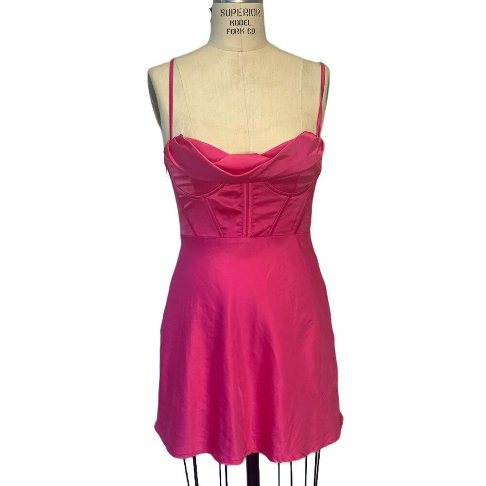 Princess Polly Pink Size 4 NWT mini corset dress